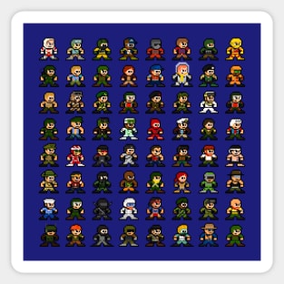 GI Joe 64 8bit Pixel Sprites Sticker